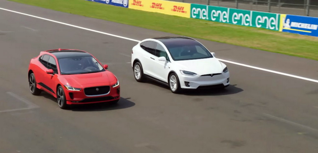 จับ 2 รถยนต์ไฟฟ้า มาแข่ง 0-100 ระหว่าง Tesla Model X ปะทะ Jaguar I-Pace EV ผลจะเป็นอย่างไร