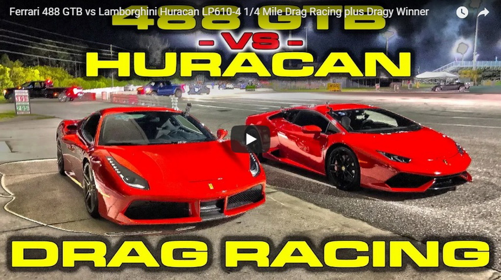Ferrari 488 GTB ปะทะ Lamborghini Huracan LP610-4