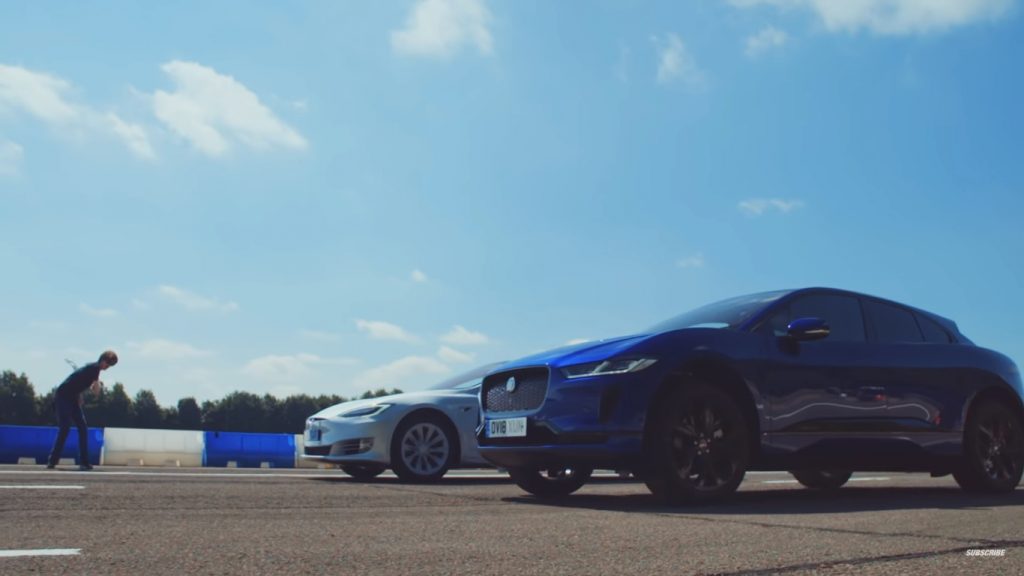 ลุ้นกันเหนื่อยเมื่อ Jaguar I-Pace แข่งกับ Tesla Model S งานนี้เป็นศึกแห่งศักดิ์ศรีพลังไฟฟ้าที่แท้จริง
