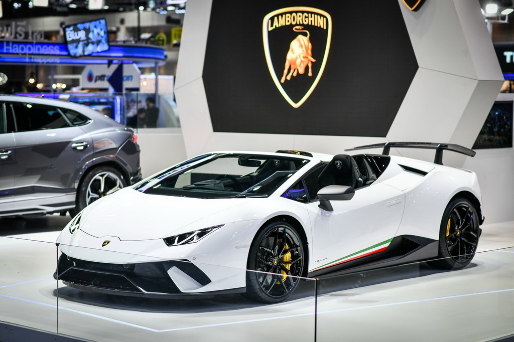 อวดโฉม Lamborghini Huracan Performante Spyder ซูเปอร์สปอร์ตคาร์ระดับโลก พร้อม”Urus” ใหม่ ในงาน Motor Expo 2018