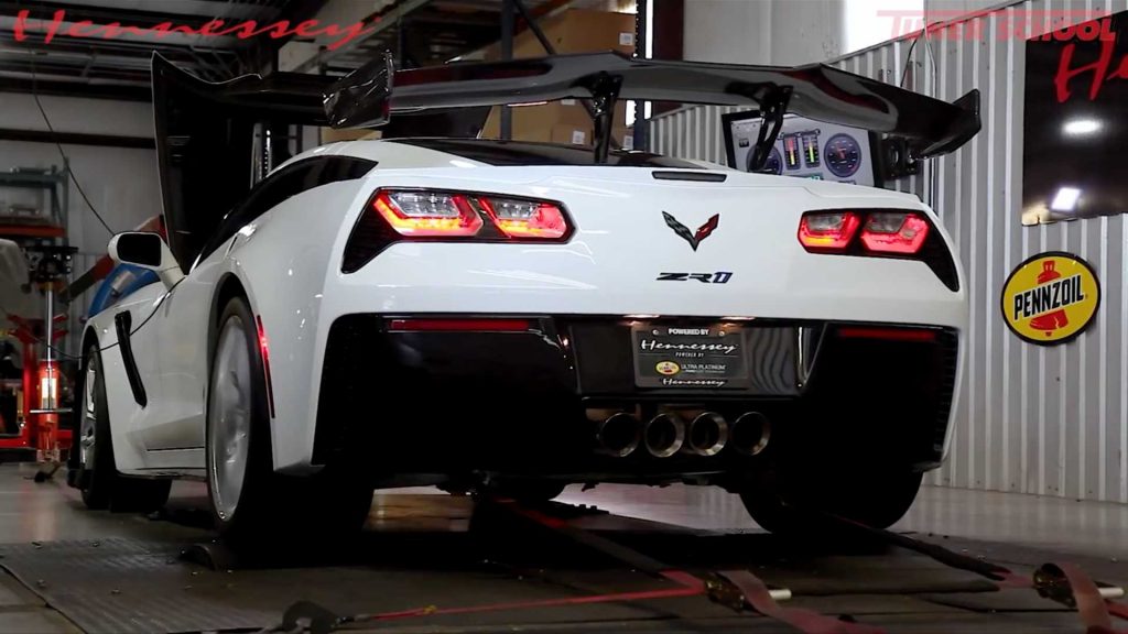 โชว์เค้นพลังกว่า 706 แรงม้า บน Dyno สำหรับรถทรงพลังอย่าง Hennessey Corvette ZR1