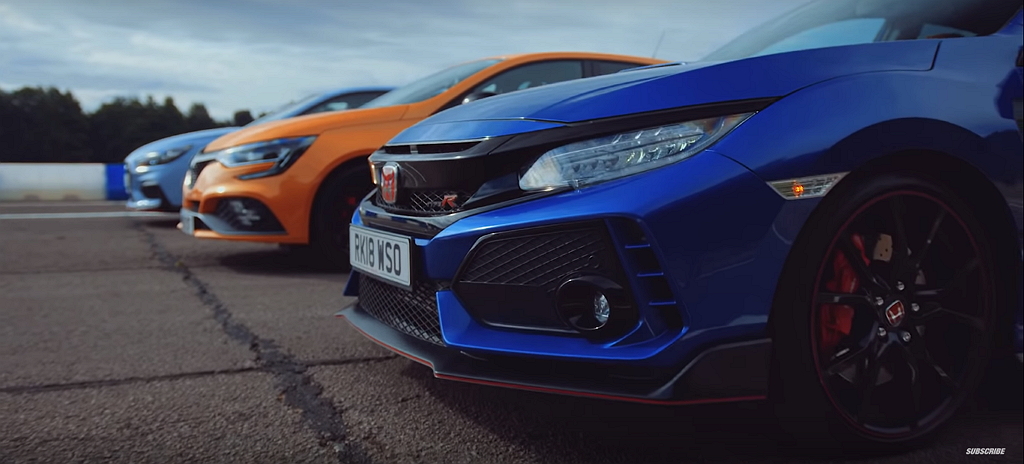 ยอมในความแรง Civic Type R ที่สวนคู่แข่งอีก 2 คัน อย่าง Hyundai i30 N และ Renault Megane RS กระจาย