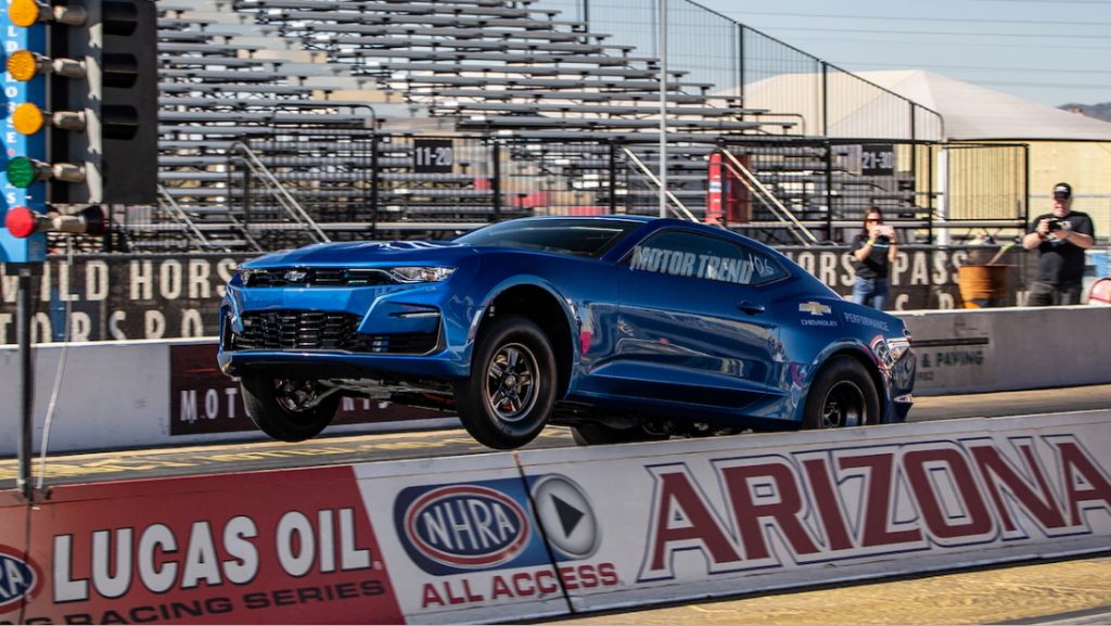 Chevy eCopo Camaro วิ่งด้วยพลังไฟฟ้า ฟาดควอเตอร์ไมล์ แค่เพียง 9 วิ