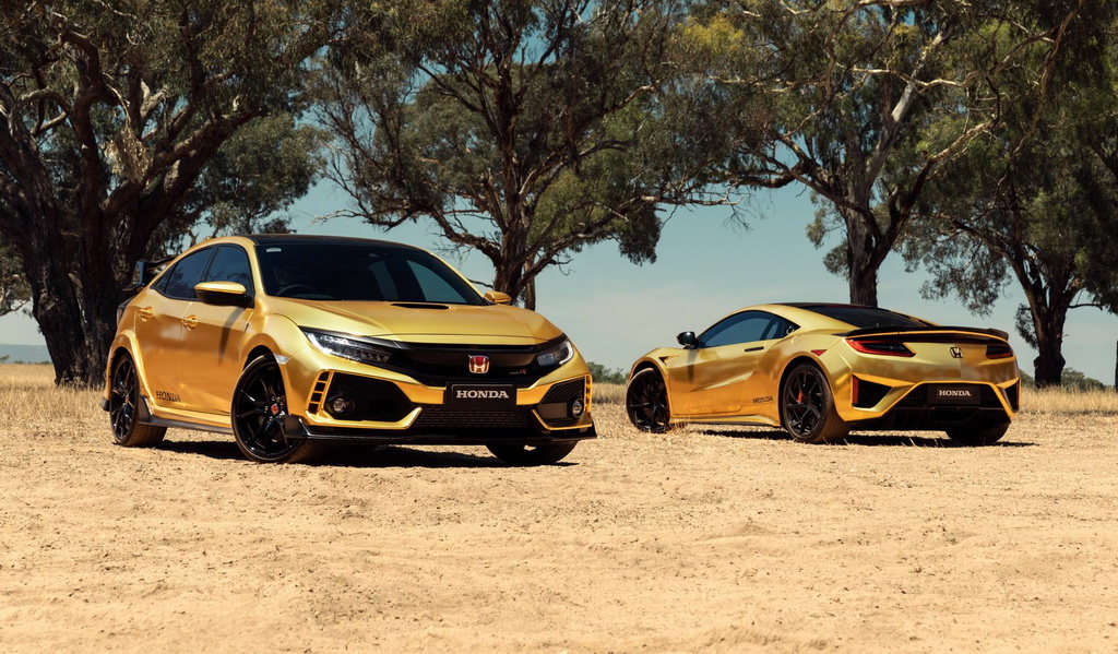 Honda Civic Type R-NSX 2019 ที่มาพร้อมตัวถังสีทอง ฉลอง 50 ปี ที่ออสเตรเลีย