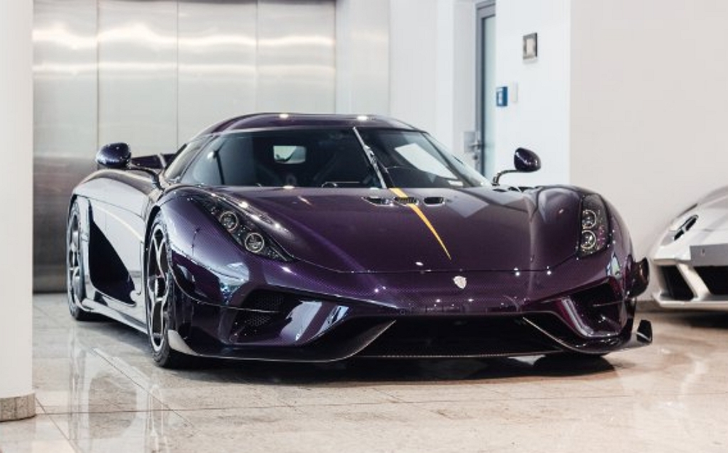 Regera คาร์บอนไฟเบอร์ สีม่วง สนนราคาเบา ๆ เพียง 92 ล้านบาท