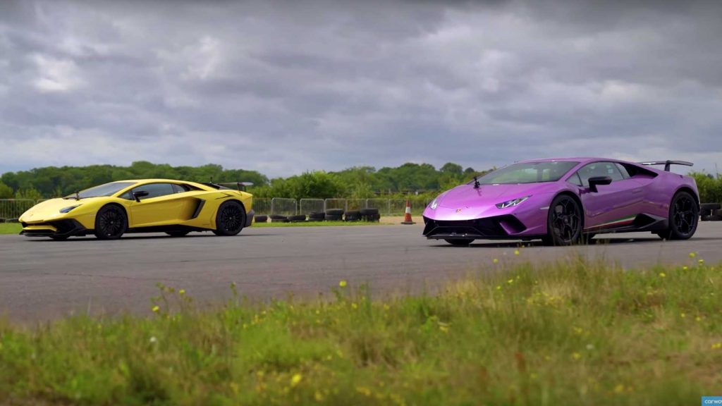 ศึกแห่งสายเลือด ระหว่าง Aventador SV สู้กับ Huracan Performante ใครจะชนะ