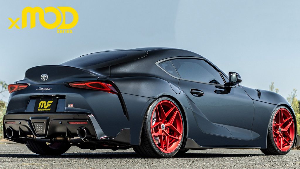 Toyota Supra ที่จี๊ดได้ใจ มาพร้อมล้อสีแดงแรงฤทธิ์ กับท่อคู่ใหม่