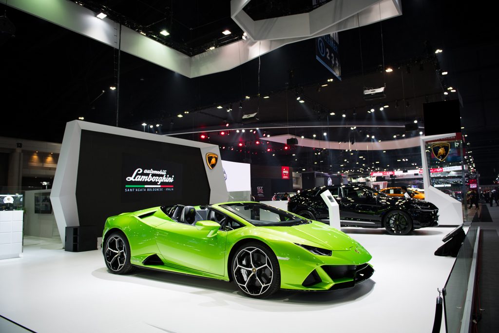 “Lamborghini Huracán EVO Spyder” และ “ Lamborghini Urus” นำทัพ ซูเปอร์สปอร์ตคาร์หรูในงาน Motor Expo 2019