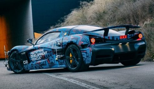 Rimac อวดต้นแบบไฮเปอร์คาร์คันใหม่  C_Two 1,888 แรงม้า ยืนยันเปิดตัว 2020