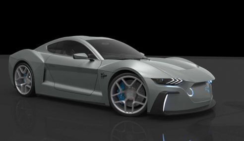 ลองดูรูปลักษณ์ Ford Mustang GTE พลังไฟฟ้า หากมันเปลี่ยนมาใช้ไฟฟ้า 100%
