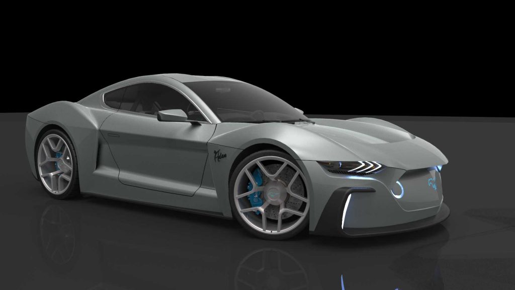 ลองดูรูปลักษณ์ Ford Mustang GTE พลังไฟฟ้า หากมันเปลี่ยนมาใช้ไฟฟ้า 100%