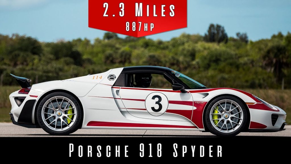 โคตรเดือด Porsche 918 Spyder ที่ทำความเร็วสูงสุดได้อย่างบ้าระห่ำ 345 กม./ชม.