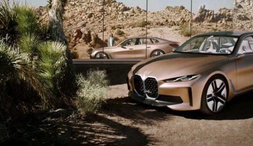 BMW Concept i4 เปิดเผยโฉมหน้าแล้ว ซึ่งทางค่ายยังคงศรัทธาในกระจังหน้าไตคู่ขนาดใหญ่