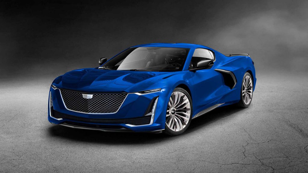 ลองเปลี่ยนให้ Corvette C8 มามีใบหน้าแบบค่ายรถร่วมชายคาอย่าง Cadillac