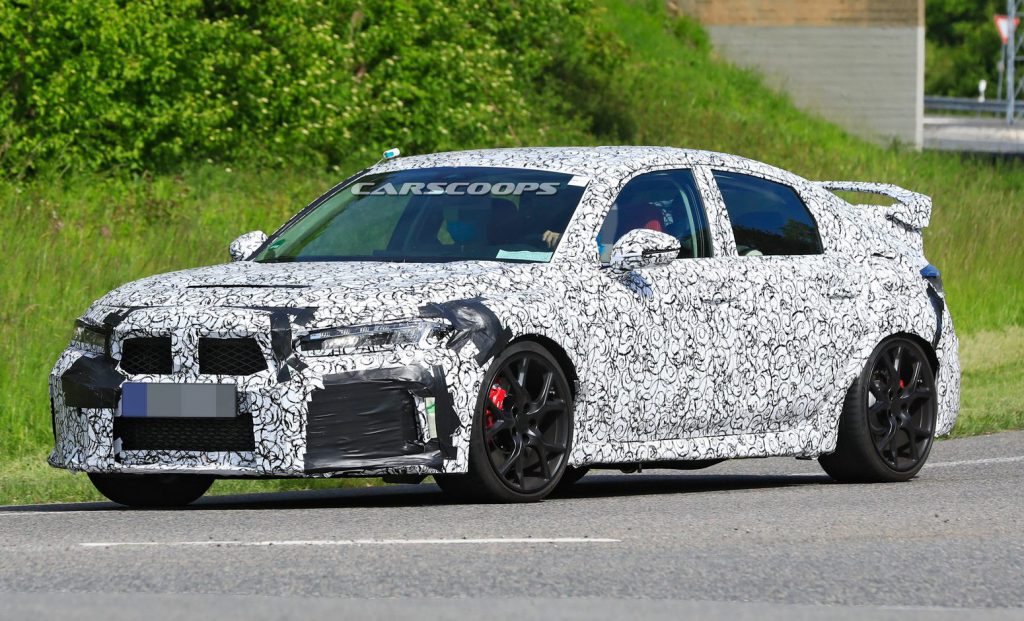 Civic Type R ใหม่ โมเดลปี 2022 ถูกแอบถ่ายหลังจากออกมาวิ่งทดสอบบนถนน