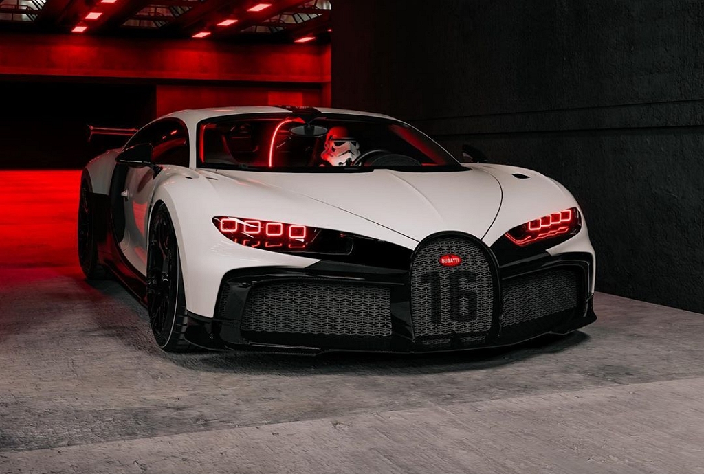 Chiron Pur Sport คันนี้ถูกเนรมิตให้ดุดัน เน้นสีขาวดำตัดแดง และนามว่า Stormtrooper