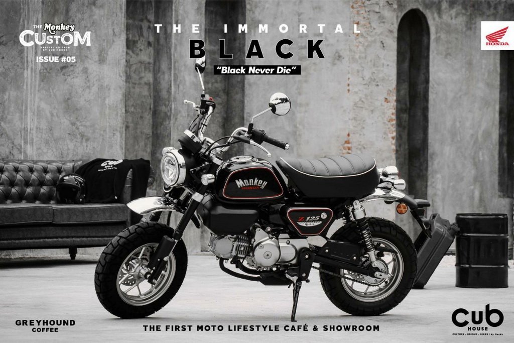 ย้อนตำนานสู่ต้นยุค 80s เผยโฉม The Monkey Custom – The Immortal Black Edition