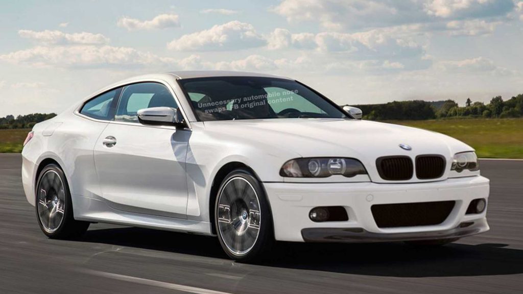 ดูออกแหละว่าประชด กับเรนเดอร์  4 Series Coupe ที่ดันมีหน้าตาคล้าย E46 รุ่นเก่า