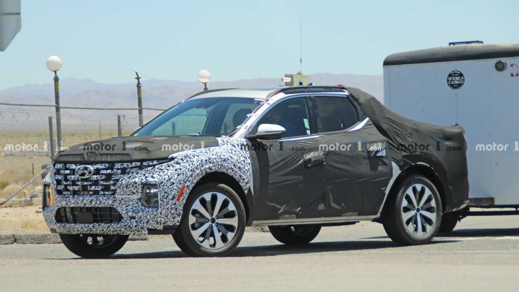 แอบถ่าย Hyundai Santa Cruz ออกวิ่งทดสอบ ที่แค่กระจังหน้าก็สวยกินขาด