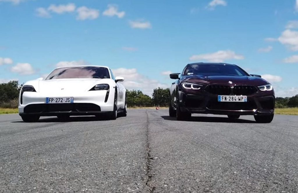 ถือว่าเป็นมวยคู่เด็ดเมื่อ Taycan และ M8 Gran Coupe ต้องมาฟาดกันบนสังเวียนแดร็ก