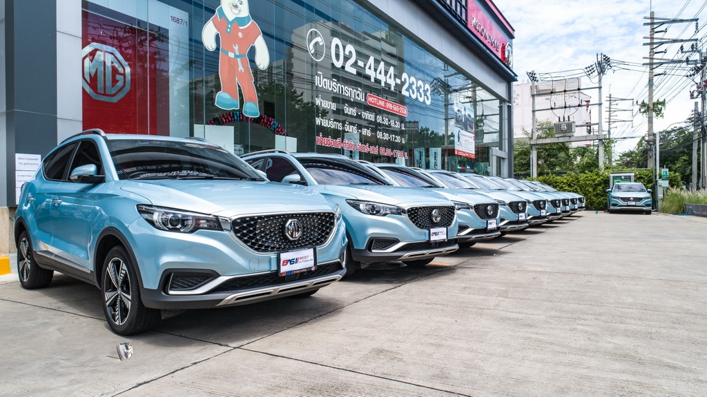 เอ็มจี ส่ง NEW MG ZS EV 40 คัน ลงโครงการ EV Car Sharing มาพร้อมสถานีชาร์จ เพิ่มอีกกว่า 20 จุดทั่วกรุงเทพฯ