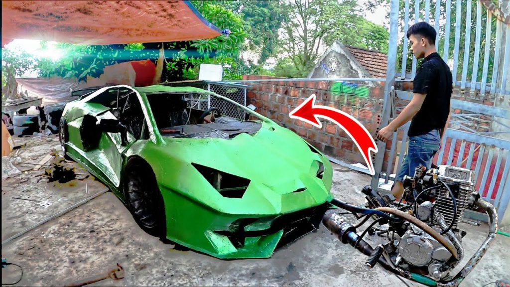มันคือ Lamborghini Aventador โฮมเมด ที่กระบวนการสร้างทุกอย่างเกิดขึ้น และจบลงที่บ้าน