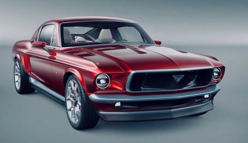 แนวคิด Ford Mustang ที่ใช้ระบบขับเคลื่อนไฟฟ้าเต็มรูปแบบ มีพื้นฐานมาจาก Tesla