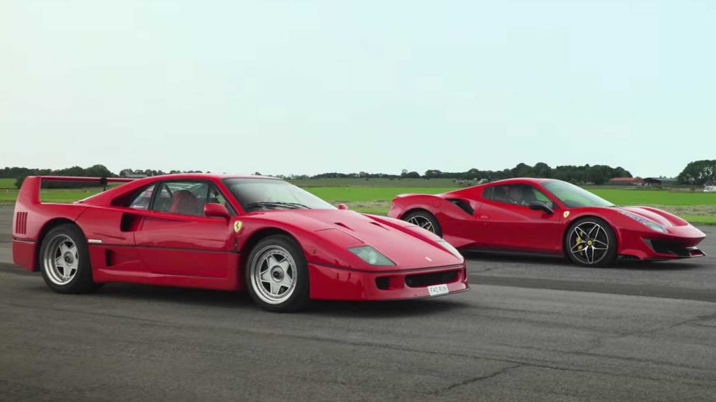 เมื่อม้าลำพองรุ่นเก๋า Ferrari F40 ขอดวลกับรุ่นหลานอย่าง 488 Pista งานนี้สนุกแน่