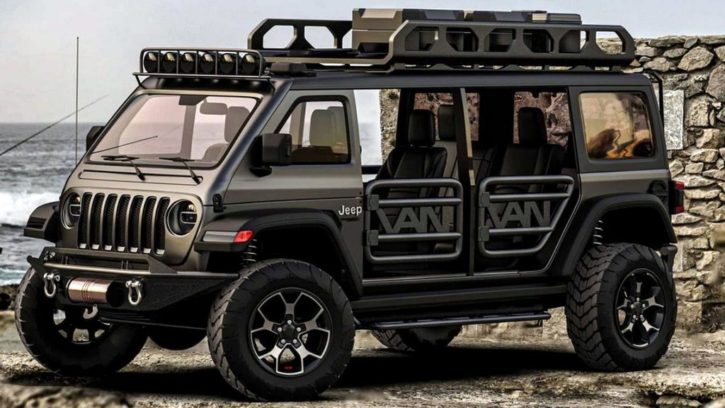 ภาพเรนเดอร์ Jeep Wrangler Van ที่ถูกขนานนามว่า “Vangler” รถในฝันที่อยากให้เป็นจริง