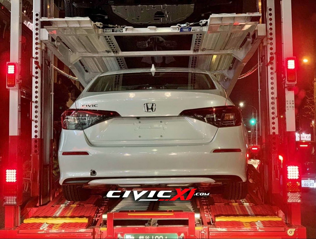 หลุดบั้นท้าย Honda Civic 2022 แบบเต็มๆ ขณะเคลื่อนย้าย