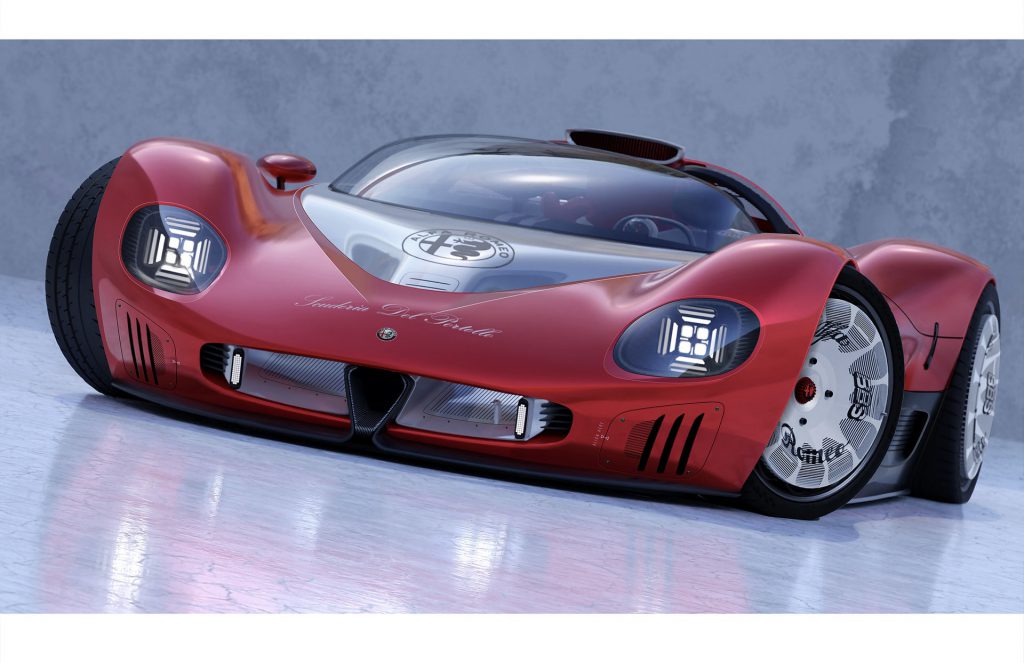 Alfa Romeo Periscopica จากผลงานการออกแบบโดย Aditya Narayan